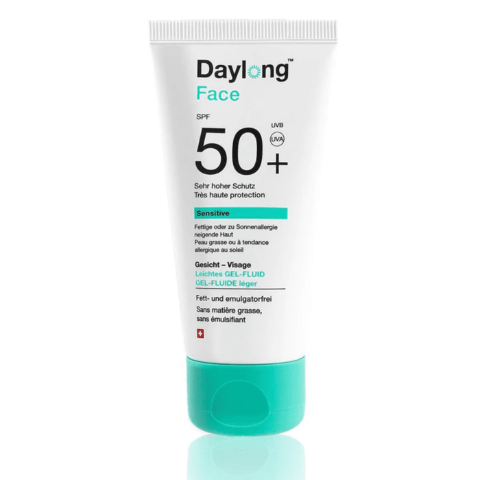 DAYLONG SENSITIVE FACE GEL FLUIDE LEGER SPF50+ 50ML