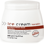 INEBRYA ICE CREAM KERATIN MASQUE RESTRUCTURANT À LA KÉRATINE 500ML